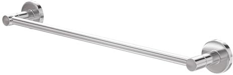 Amig - Porte-Serviettes de Salle de Bain Mod. Gorliz-2 | Support Mural pour Serviettes avec vis incluses | 503 x 43 x 62 mm | Acier Inoxydable et Zamak | Argenté | Finition chromée Brillante