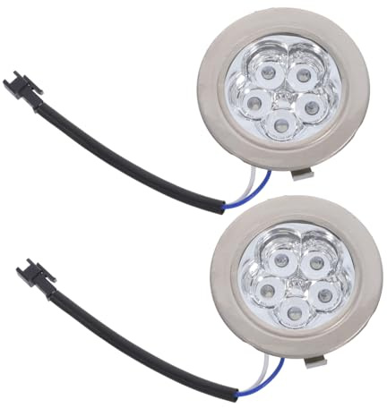 STOBOK Led-Glühbirnen Für Dunstabzugshauben Kaltweißes Led-Herdgerätelicht 2 Stück Runde Form Einfache Installation Ersatz Für Küchenbeleuchtung Beim Kochen