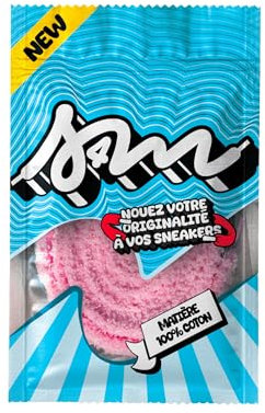 Générique Lacets Fluffy SELL4ME Rose 10mm - 100cm / Lacets Peluche Prenium pour Sneakers, Baskets/Lacet Moumoute, Lacet Large pour Jordan, Nike, Adidas, Asics
