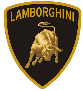 LYYFCB Auto Aufkleber für Lamborghini Lambo V12 Vision Gran Turismo Coupe, Fahrzeug Dekoration, Auto-Tuning-Emblem Sticker Zubehör, Auto Zubehör