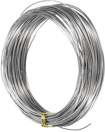 M METERXITY Alambre De Acero Inoxidable Calibre 18 1.0mm 20m Flexible Para Joyería/Escultura/Flores Bonsái/Manualidades DIY