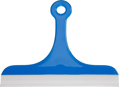 haug bürsten - Glas- und Fliesenabzieher - Farbe: Aqua - Maße: 16,5 x 20 x 0,7 cm - Besatz: Gummilippe - Made in Germany