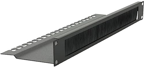 1U 19 L BENT, BRUSHED CABLE