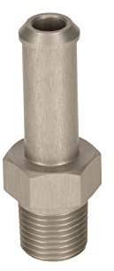 Precisiongeek Allu Completo di porta 1/8 NPT filettatura maschio raccordo adattatore tubo flessible 5-6mm (1/4 pollice)