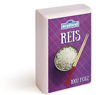 Erzi 19027 Reis aus Holz, Kaufladenartikel für Kinder, Rollenspiele