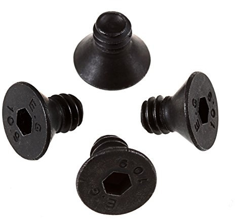 Photecs® 4x Senkkopf-Schrauben UNC 1/4 Zoll-Gewinde, Gewindelänge 5mm, Kameraschrauben (1/4 9.5 mm Innensechskant)