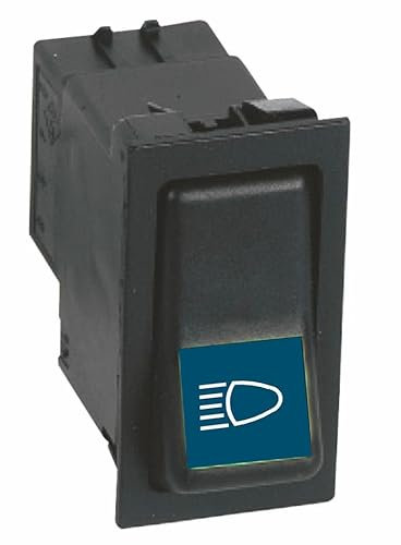 Interruttore Basculante Ama ON-OFF 12V Blu per Fari Abbaglianti
