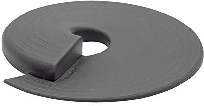 WAGNER Türstopper STOP GREY - Durchmesser Ø 110 x 15 mm, hochwertiger Kunststoff, schiefergrau, zum Unterschieben und Einklemmen, fixiert die Tür, schützt Tür und Wand - Design Award - 15697701