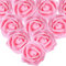 MEJOSER (Dia. 7cm) 50 Pezzi Rose Finte Rosa Scuro Teste di Fiori Artificiali Sposa Decorazione Matrimonio Nuziale Festa Casa Fai da Te