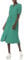 Amazon Essentials Women's Relaxed Fit Half-Sleeve Waisted Midi A-Line Dress, Green Vine Print, M