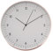 LUUK LIFESTYLE Moderno Reloj de Pared de Cuarzo con segundero, sin tictac, números arábigos, Sencilla decoración escandinava, Regalo para mudanza, salón, Cocina, Pasillo, Dormitorio, Oro Rosa, 31cm