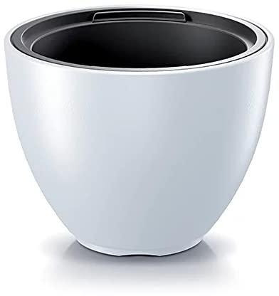 Maceta HEOS 25L., Con depósito, dimensiones (mm) 395x395x302, color Blanco