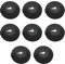 KLEHOPE Black Radiator Pipe Covers, 8 Pcs Anthracite Radiator Pipe Covers, Pipe Collars Universal Model Aperture 8-30mm, Radiator Pipe Collars Has a Clip Design Inside, Used to Fix On The Pipe