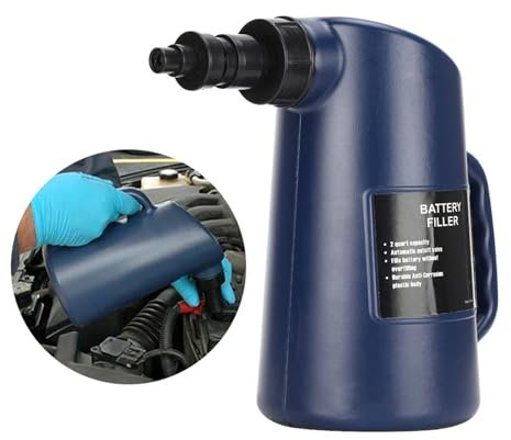 Battery Acid Bottle 2L Car Battery Filler Lead-Acid Liquid Filling Tool Auto Car Deep Cycle Jug Auto Repair Tool