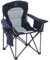 ALPHA CAMP Camping Chairs for Adults Heavy Duty Camping Chair Up to 200 kg Folding Camp Chair with Cup Holder and Cooler Bag for Outdoor Picnic Fishing, Lightweight and Portable, Navy Blue