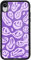 MAYCARI Aesthetic Case for iPhone X/iPhone Xs, Hard Back Case with Soft TPU Bumper, Funny Face-G, Hippie-Happy, Shock-Absorbent, Slim Fit