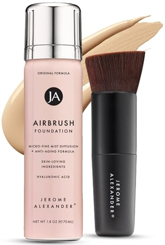 Jerome Alexander Magic Minerals Airbrush Foundation 2pc Set - Light Medium