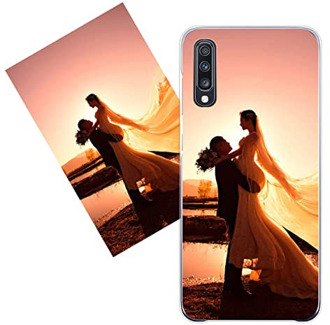 KARTXITAI personalisierte Handyhülle Kompatibel mit Samsung Galaxy A70,hülle selber gestalten-case personalisiert mit Foto,Bildern,oder Text selbst gestalten + 1 x Handykette Universal