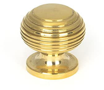 From the Anvil Polished Brass Beehive Cabinet Knob 30mm