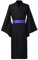 BPURB Hommes Robe Kimono Japonaise Pyjama Long Yukata avec ceinture Noir