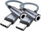 Highwings Adapter USB C auf Klinke USB Typ C auf 3,5 mm Kopfhörer Adapter 2 Pack Audio Aux USB C Adapter für iPhone16/15 Pro Max, Galaxy S25/S24/S23/S22, Hua-wei P40/P30/P20 Pro