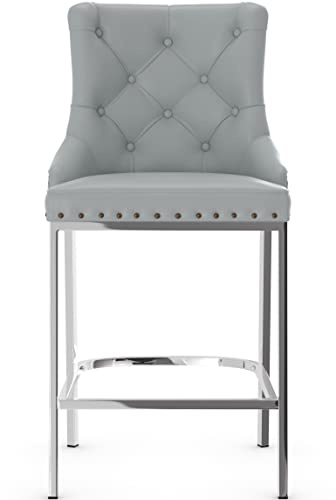 Lux Bar Stool (Grey PU)
