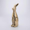 Goldener Osterhase aus Keramik 33 cm Edler Osterhase Osterdeko Deko Hase