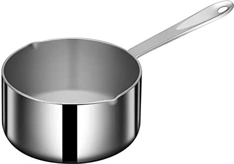 Lomoker Butter Warmer Pot, Small Sauce Pan, Heavy Duty Stainless Steel Cooking Pot for Milk, Coffee, and Melting Chocolate, 14 Oz