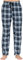 MoFiz Herren Pyjamahose Warm Lang Baumwolle Weich Schlafanzughose Kariert Winter Nachtwäsche Freizeithose No.2756 M