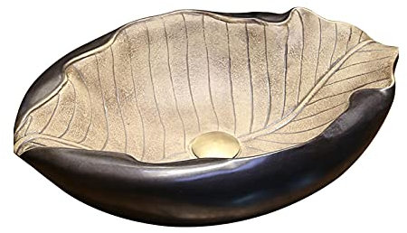 Lavabo Bagno Lavabo da Appoggio Lavello del lavandino del lavandello del Vaso del Bagno, Figura Unica della Foglia di Forma della Foglia di Forma di Porcellana della lavabo del lavabo del lavabo del