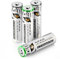 Mspalocell Lithium AA Akkus Wiederaufladbare 1.5V 3500mWh, Tiger-Drucken Schnellladung Wiederaufladbar AA Batterien, mit Ladelicht,1500+ Zyklus, 4 Stück Akku mit Batteriekasten