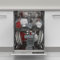 Sharp QW-NI14I47DX-DEVollintegrierbarer Geschirrspüler 60cm / D / 13 Maßgedecke - genügend Platz für das Geschirr / 5 Programme/Halbe Beladung/Startzeitvorwahl/AquaStop/Edelstahl