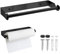 28CM Porte Sopalin en Acier Inoxydable, Porte Essuie-Tout Mural, Support Sopalin Support Essuie-Tout, Dérouleur Essuie-Tout Distributeur Sopalin - Noir