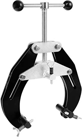 Pipe Clamp, 2 to 6 in, Steel Pipe Alignment Tool with Lightweight Design, Ultra Clamp High Strength Ultra Clamp with Quick Acting Screws, Black
