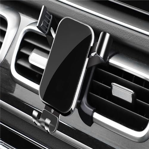 LHyfA Porta Cellulare Auto per Mini Mini 4seats Mini One Mini Cooper Mini 4door,Regolabile E Antiscivolo 360° Rotazione Portacellulare Auto Universale,D-Black