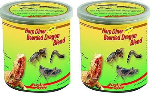 Lucky Reptile Herp Diner - Bearded Dragon Blend 70 g, speziellen Futter für Bartagamen und andere Reptilien (Packung mit 2)