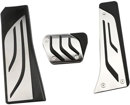 Für BMW 5 6 7 Series E65 E67 E68 F01 F02 F10 F11 F07 F12 F13 at MT Edelstahl Auto Gas Bremse Kupplung Fußstütze Pedal Pad (at mit Rest)
