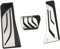 Für BMW 5 6 7 Series E65 E67 E68 F01 F02 F10 F11 F07 F12 F13 at MT Edelstahl Auto Gas Bremse Kupplung Fußstütze Pedal Pad (at mit Rest)