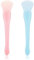2PCS Silicone Face Mask Brush Dual-Head Face Mask Applicator Soft & Portable Mini Facial Brushes, Reusable Mask Spatula Makeup Brush Skincare Applicator for Mud Clay Gels DIY Masks, Easy to Clean