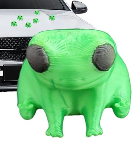 Frosch-Magnet Just A Frog, Magnet, Süße Froschfiguren, Heimdekoration, Plastikskulpturen, Froschfigur Für Zuhause Und Büro, Dekoration, Springender Grüner Kühlschrankmagnet