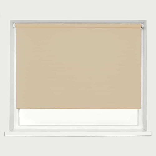 Blackout Roller Blind Cappuccino 150cm 210cm Drop