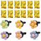 WUSJCOF 6 pièces désodorisants clip forme marguerite, Diffuseur d'Huiles Essentielles, de Décoration pour Voiture, Idéal pour Aromathérapie, Accessoires Intérieur, Deco Interieur
