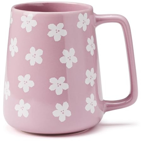 24 oz Ceramic Coffee Mug Large Milk Coffee Mug Tea Cup for Cocoa Cappuccino Latte Cereal Dishwasher Safe Microwave Safe (Purple)