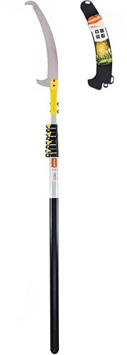 MAMUTH Astsäge Teleskop 5,5m – Baumsäge mit Verlängerungsstange, Hochentaster Handsäge für hohe Äste, Gartensäge ausziehbar, robust & scharf für Garten und Forst