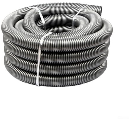 Tubo flessibile per aspirapolvere, diametro interno 50 mm, 3/4 metri, in plastica grigia, per attività di pulizia della casa (3 metri)