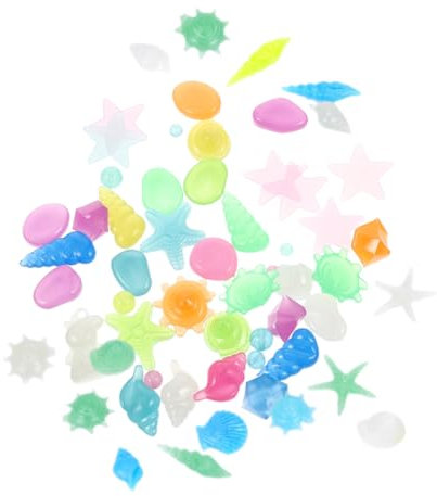 Housoutil 50stücke Steine Für Aquarium Im Dunkeln Leuchtend Aquarium-felsenkies Dekorativ Zarte Aquarium-Steine Kompakte Aquarium-kieselsteine Austauschbare Blumentopf-