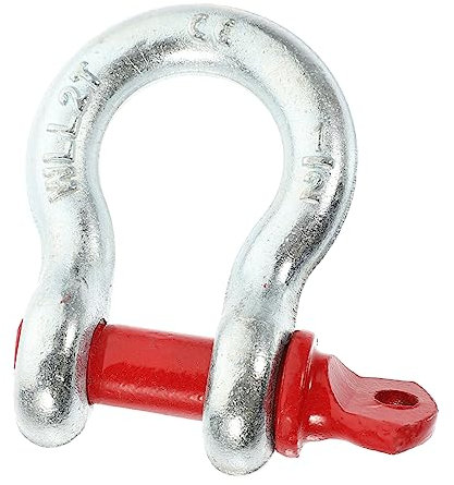 Cabilock Manille D'ancrage Galvanisée Robuste 1/2'' 2 Tonnes Boulon Vissé, Outil De Levage Tout-terrain Antirouille Pour Levage Et Déchargement Sécurisés