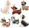 6 Stücke Hund Folienballon Tiere, Hund Luftballons Geburtstag Deko Tiere Ballon für Babyshower, Kindergeburtstag Deko Mädchen Junge, Hunde Thema Party Dekoration