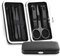 Nail Clipper Set Stainless Steel Nail Scissors Set Household Men and Women Special Nail Clippers Manicure Beauty Tools 8 Piece Portable Household for Male and Female Nails Scissors(Black)