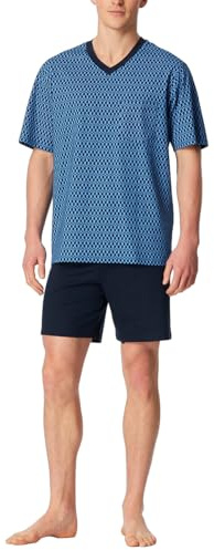 Schiesser Herren Schlafanzug kurz V-Ausschnitt - Nightwear Set